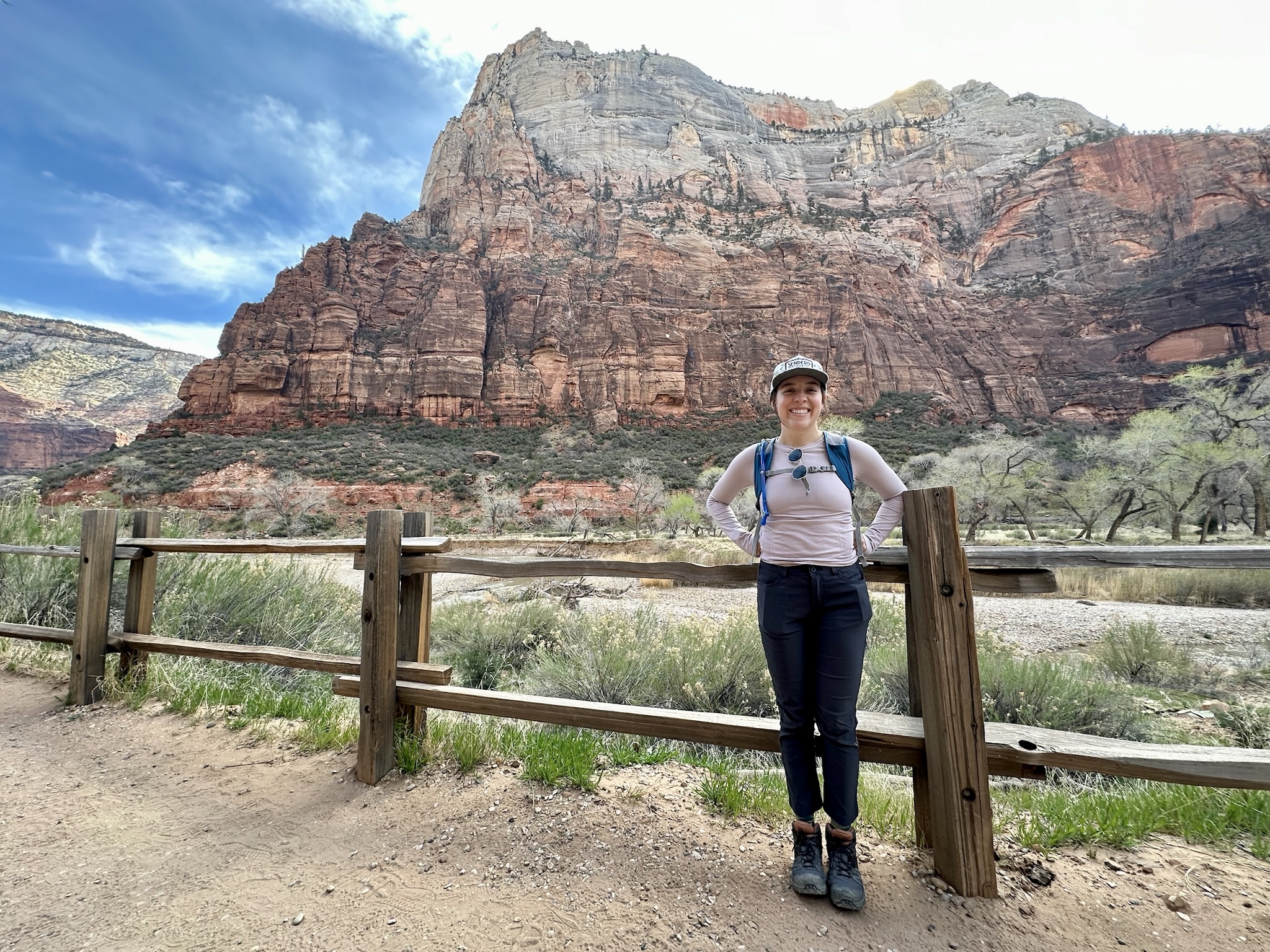Bottom of West Rim Trail at Zion National Park